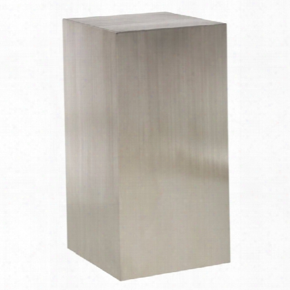 Nuevo Toledo Square Metal End Table In Silver