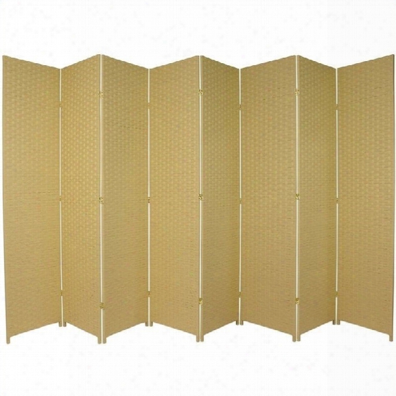 Oriental Furniture 7 ' Tall Room Divider In Dark Beige