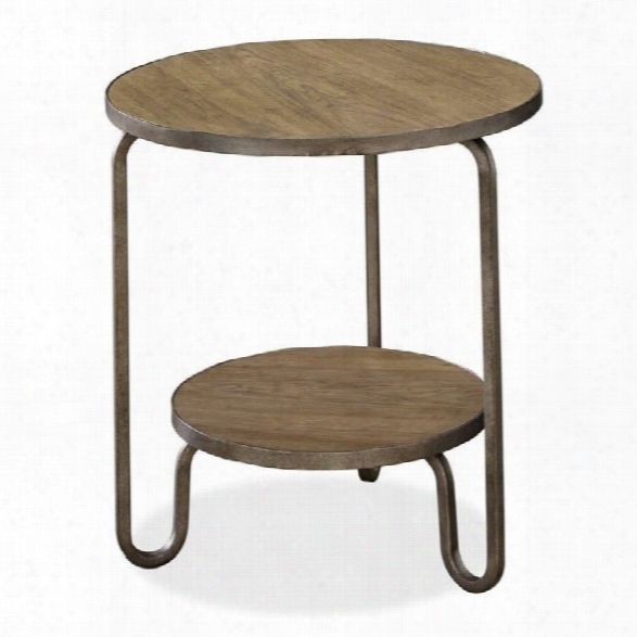 Universal Furniture Moderne Muse Round End Table In Bisque