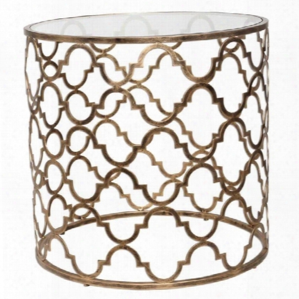 Uttermost Quatrefoil End Table