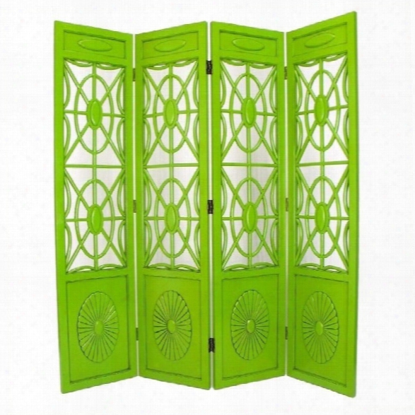 Wayborn Spider Web Room Divider In Green