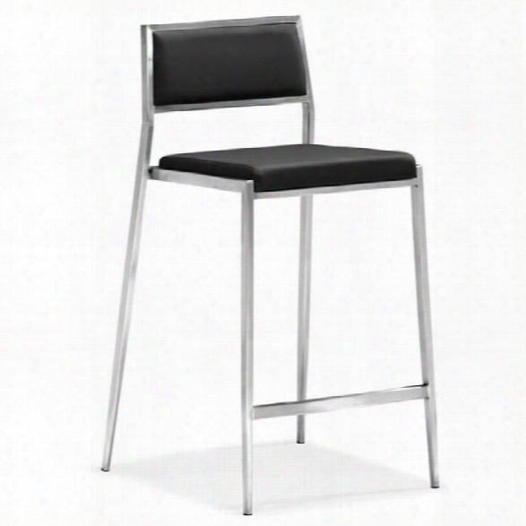 Zuo Dolemite 26 Counter Stool In Black (set Of 2)