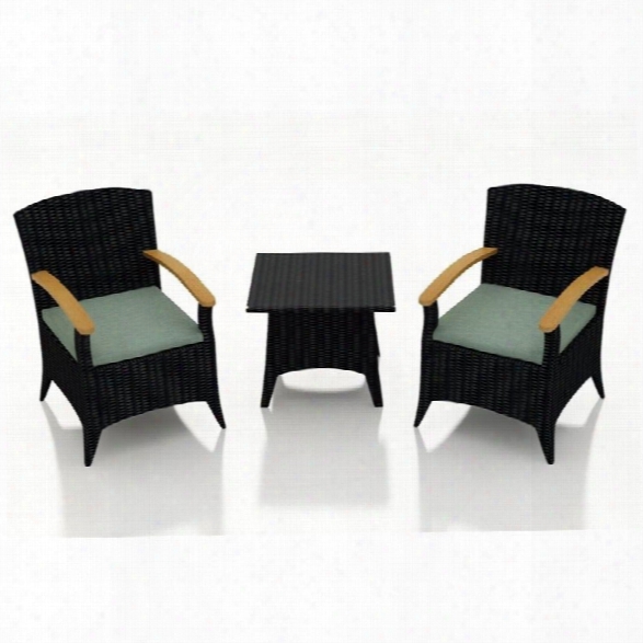 Harmonia Living Arbor 3 Piece Patio Conversation Set In Canvas Spa