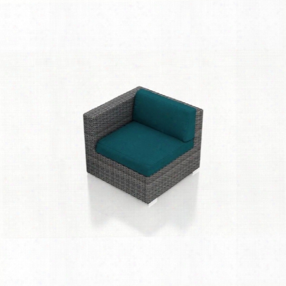 Harmonia Living District Left Arm Patio Chair In Spectrum Peacock