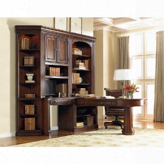 Hooker Furniture European Renaissance Ii Home Office Unit In Cherry