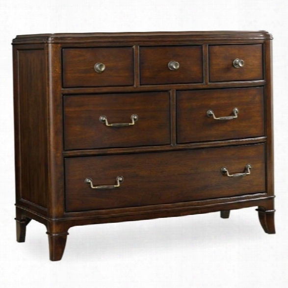 Hooker Furniture Palisade 6-drawer Bachelor's Chest In Walnut