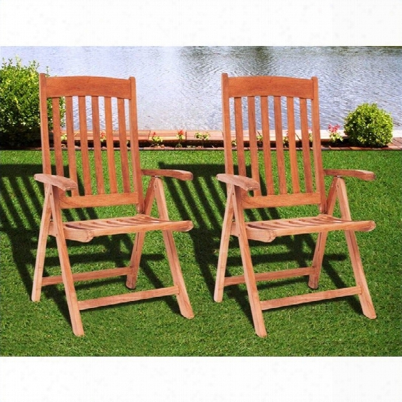 International Home Miami Amazonia Teak Set Of 2 Belfast Position Chair