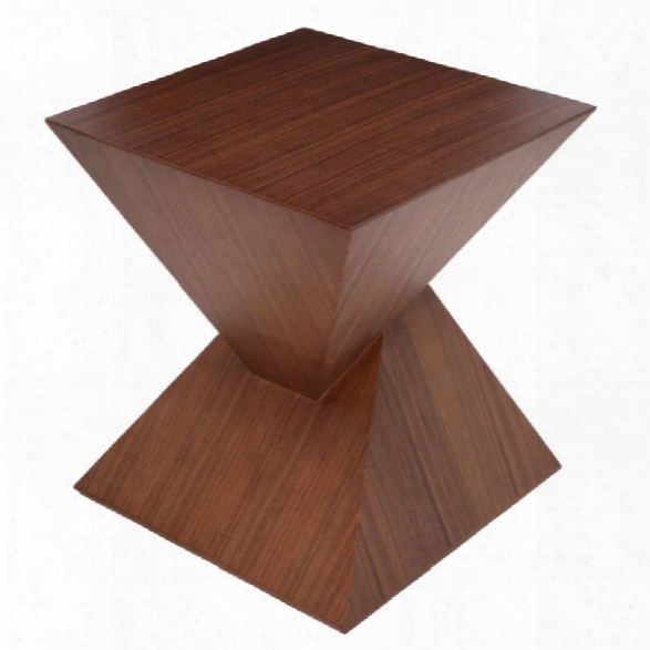 Maklaine Square End Table In Walnut