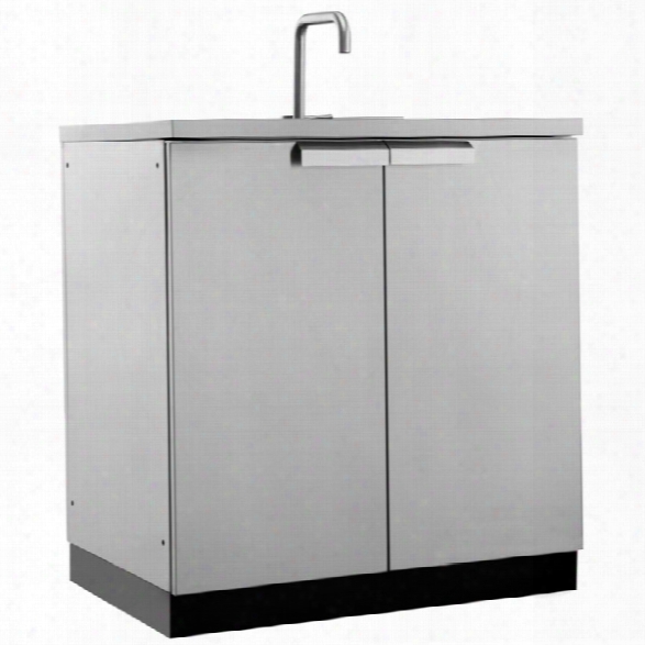 Newage Outdoor Kitchen Sink Cabinet In Stainless Steel Classic