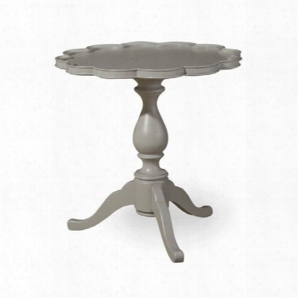 Paula Deen Home Dogwood Pie Crust End Table In Cobblestone