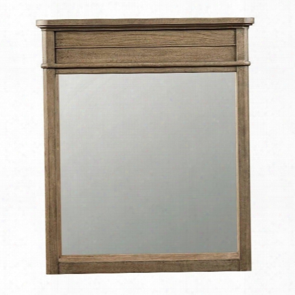 Stone & Leigh Driftwood Park Mirror In Sunflower Seed