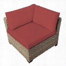 TKC Monterey Outdoor Wicker Corner Chair in Terracotta (Set of 2)