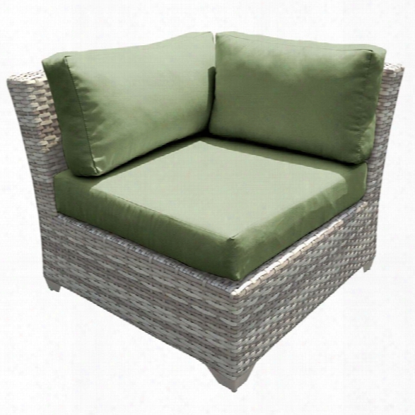 Tkc Fairmont Corner Patio Chair In Green (set Of 2)