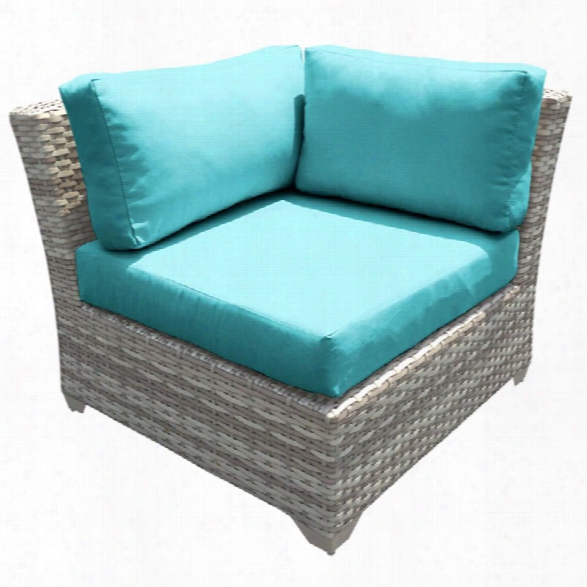 Tkc Fairmont Corner Patio Chair In Turquoise