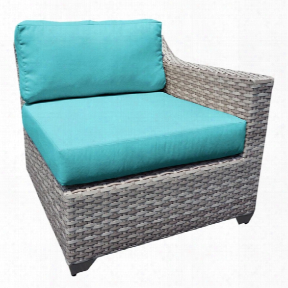 Tkc Fairmont Left Arm Patio Chair In Turquoise