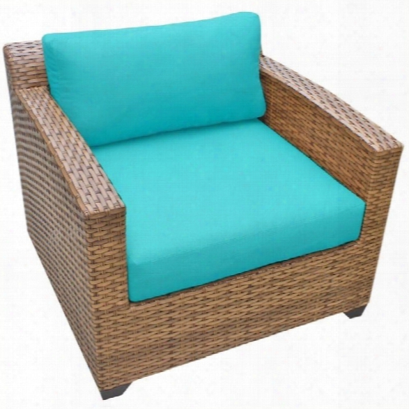 Tkc Laguna Outdoor Wicker Club Chair In Aruba