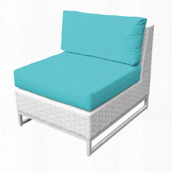 Tkc Miami Armless Patio Chair In Turquoise (set Of 2)