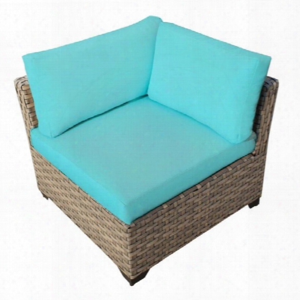 Tkc Monterey Outdoor Wicker Corner Chair In Aruba (set Of 2)