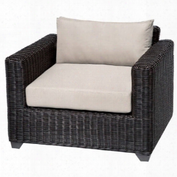 Tkc Venice Outdoor Wicker Club Chair In Beige