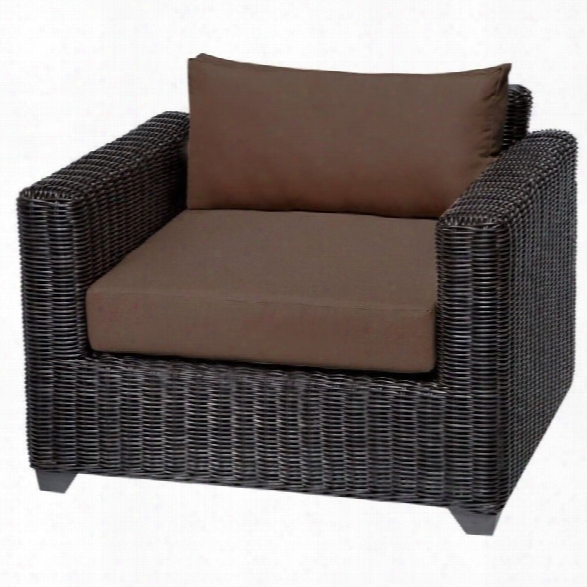 Tkc Venice Outdoor Wicker Club Chair In Cocoa