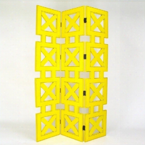 Wayborn Hunter Room Divider In Yellow