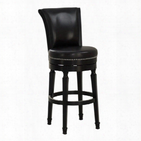 American Heritage Billiard Chelsea 30 Bar Height Stool In Black