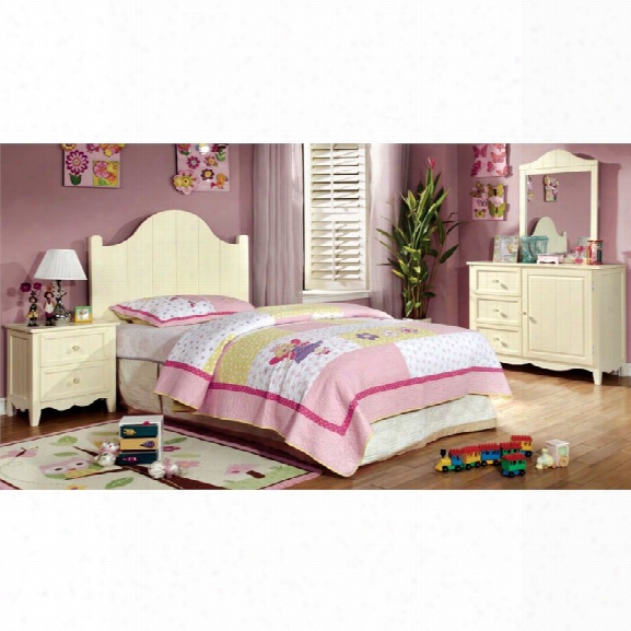 Furniture Of America Adalyn 4 Piece Kids Bedroom Set In Cream