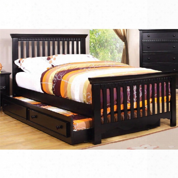 Furniture Of America Dresden Full Slat Bed In Black