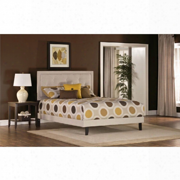 Hillsdale Becker Upholstered King Panel Bed In Cream