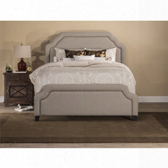 Hillsdale Carlyle Upholstered California King Panel Bed In Light Taupe