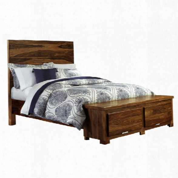 Hillsdale Madera Queen Storage Panel Bed In Natural