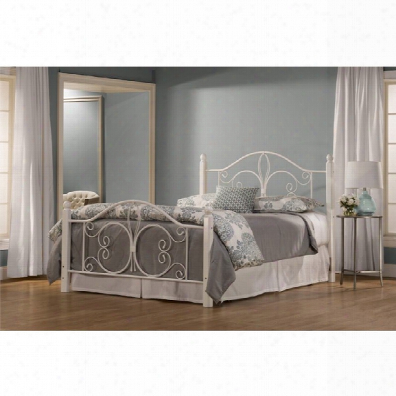 Hillsdale Ruby King Poster Bed In Textured White
