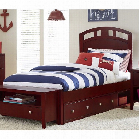 Ne Kids Pulse Full Storage Bed In Cherry