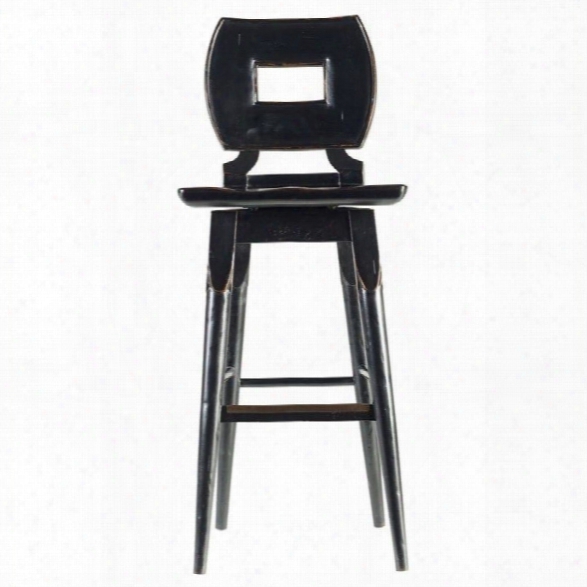 Stanley Furniture Classic Portfolio Dining Artisan 29.5 Bar Stool In Ebony