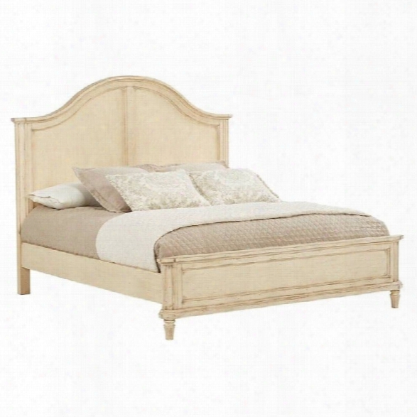 Stanley Furniture European Cottage California King Panel Bed In Vintage White