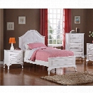 Picket House Furnishings Jenna 3 Piece Twin Kids Bedroom Set in White