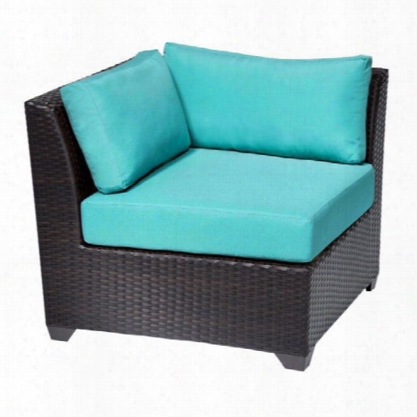 Tkc Barbados Outdoor Wicker  Corner Chair In Aruba (set Of 2)