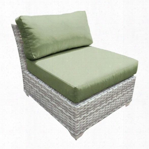 Tkc Fairmont Armless Patio Chair In Green (set Of 2)