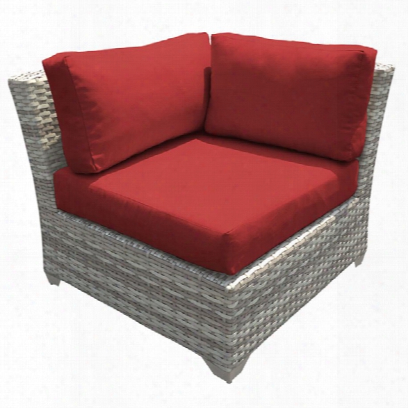 Tkc Fairmont Corner Patio Chair In Red