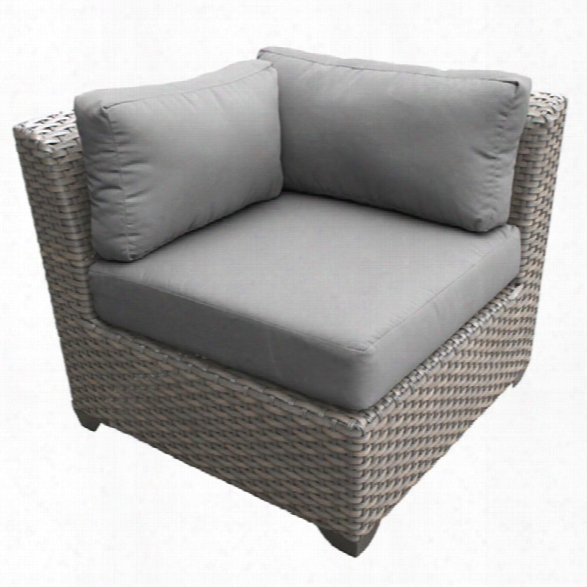 Tkc Florence Corner Patio Chair In Gray