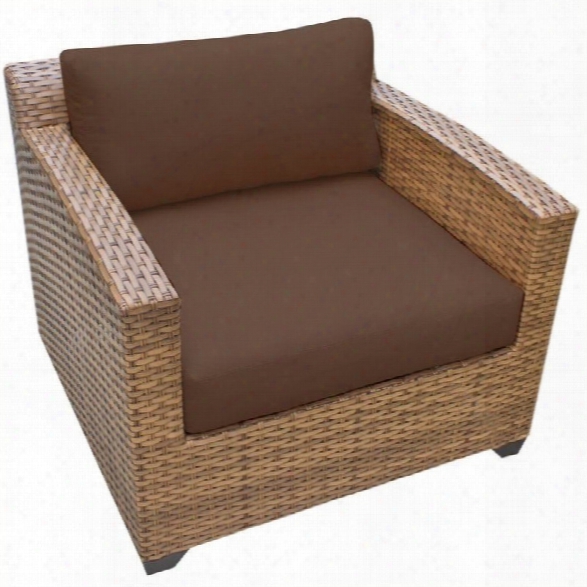 Tkc Laguna Outdoor Wicker Club Chair In Cocoa