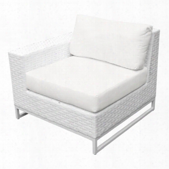 Tkc Miami Right Arm Patio Chair In White