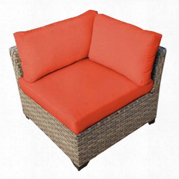 Tkc Monterey Corner Patio Chair In Orange (set Of 2)