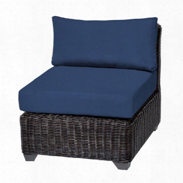 Tkc Venice Armless Patio Chair In Navy (set Of 2)