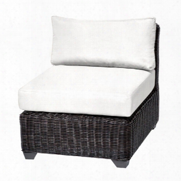 Tkc Venice Armless Patio Chair In White (set Of 2)