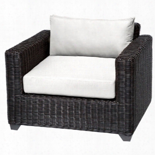 Tkc Venice Patio Wicker Club Chair In White