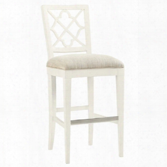 Tommy Bahama Home Ivory Key 30 Newstead Bar Stool In White