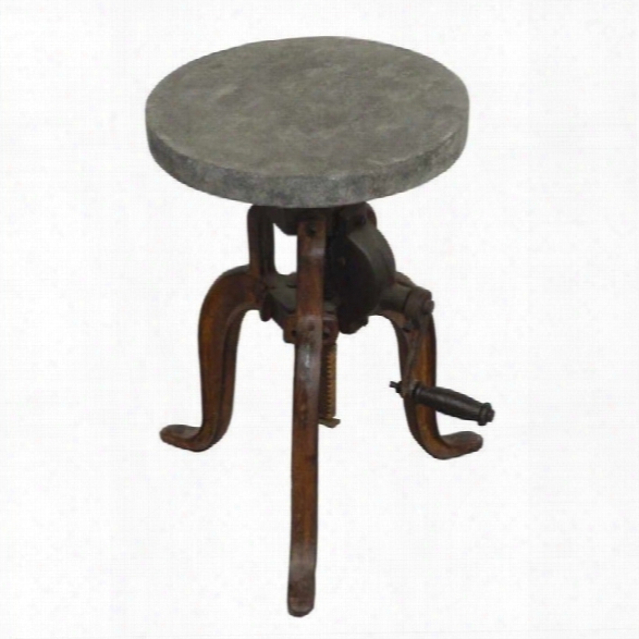 Yosemite 18-24 Adjustable Bistro Stool In Cement Coating