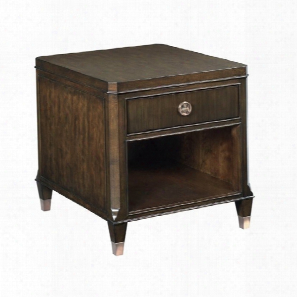 American Drew Grantham Hall End Table In Coffee