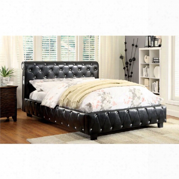 Furniture Of America Morella California King Upholstered Platform Bed